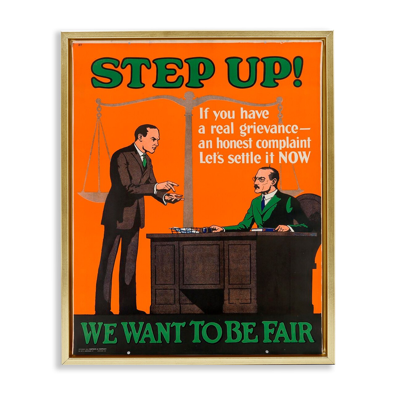 Stupell Industries Antique Lawyer Poster Floating Frame By Marcus Jules